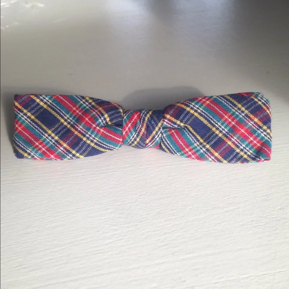 Royal Tartan bow tie - clip on little boy